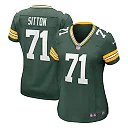 Zennovawear Women's Green Bay Packers Josh Sitton Green Retired Game Jersey