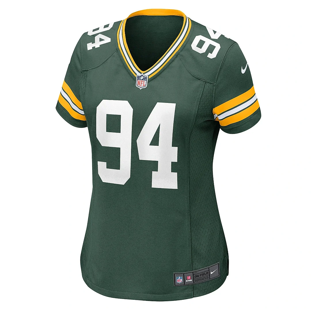 Zennovawear Women's Green Bay Packers Karl Brooks Green Game Jersey