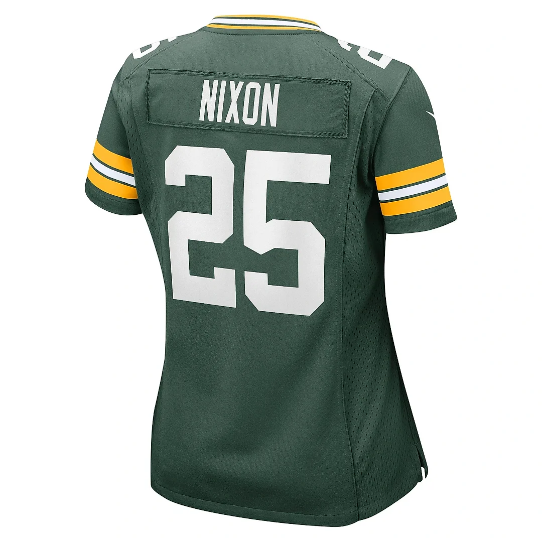 Zennovawear Women's Green Bay Packers Keisean Nixon Green Player Game Jersey