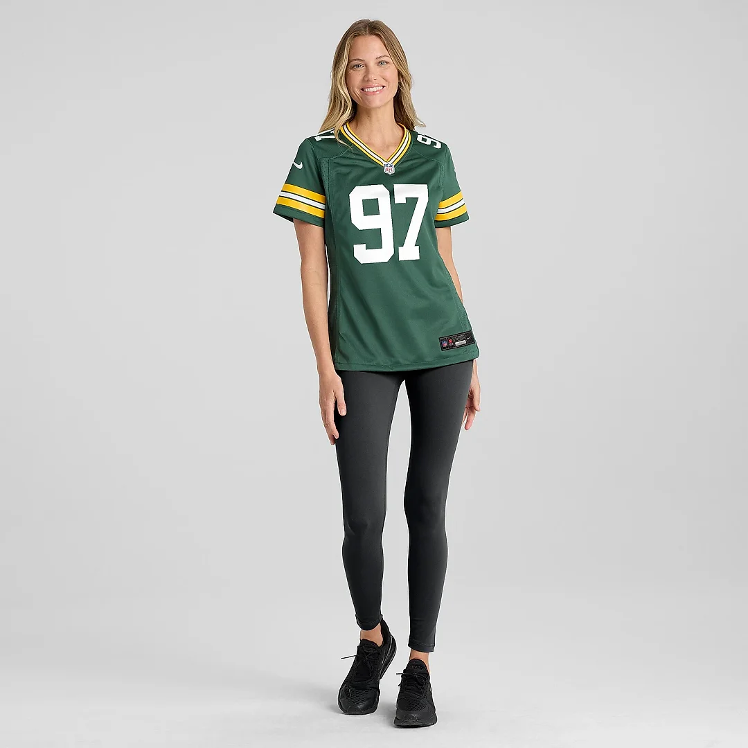 Zennovawear Women's Green Bay Packers Kenny Clark Green Game Jersey