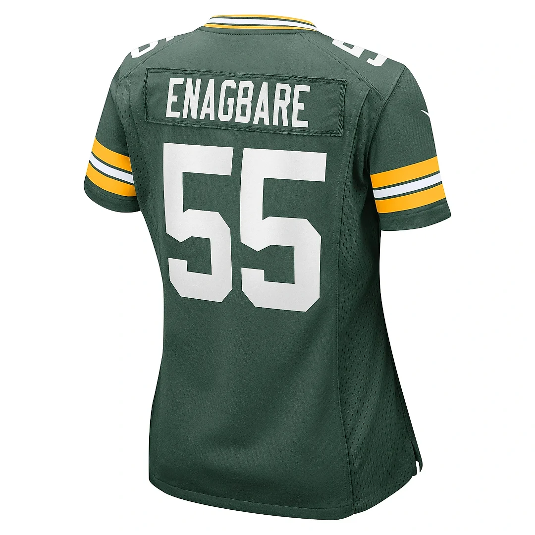 Zennovawear Women's Green Bay Packers Kingsley Enagbare Green Player Game Jersey