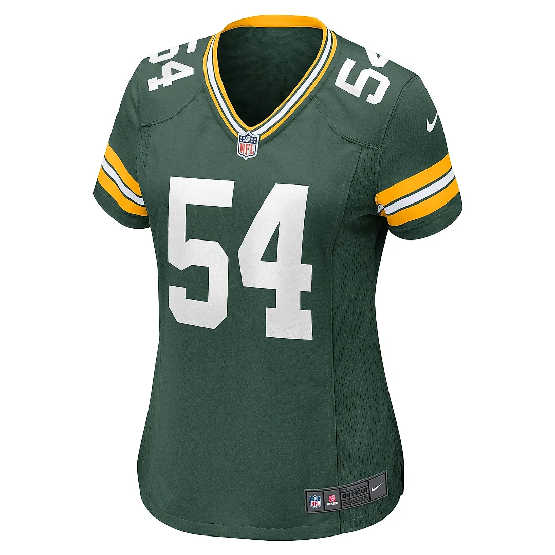 Zennovawear Women's Green Bay Packers Kristian Welch Green Team Game Jersey