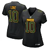 Zennovawear Women's Green Bay Packers Love Black Fashion Game Jersey