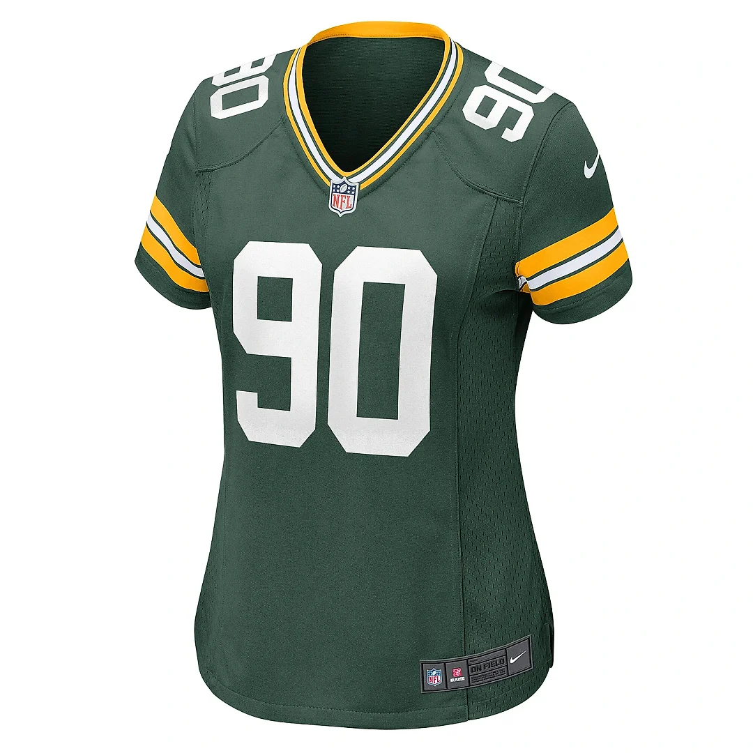 Zennovawear Women's Green Bay Packers Lukas Van Ness Green Game Jersey
