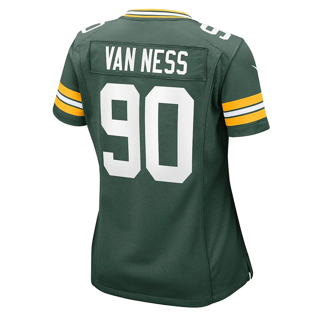 Zennovawear Women's Green Bay Packers Lukas Van Ness Green Game Jersey