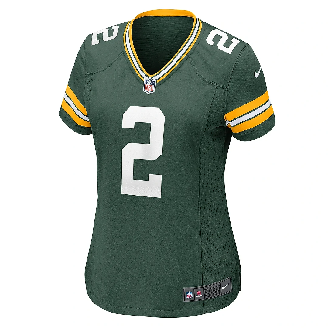 Zennovawear Women's Green Bay Packers Malik Willis Green Game Jersey