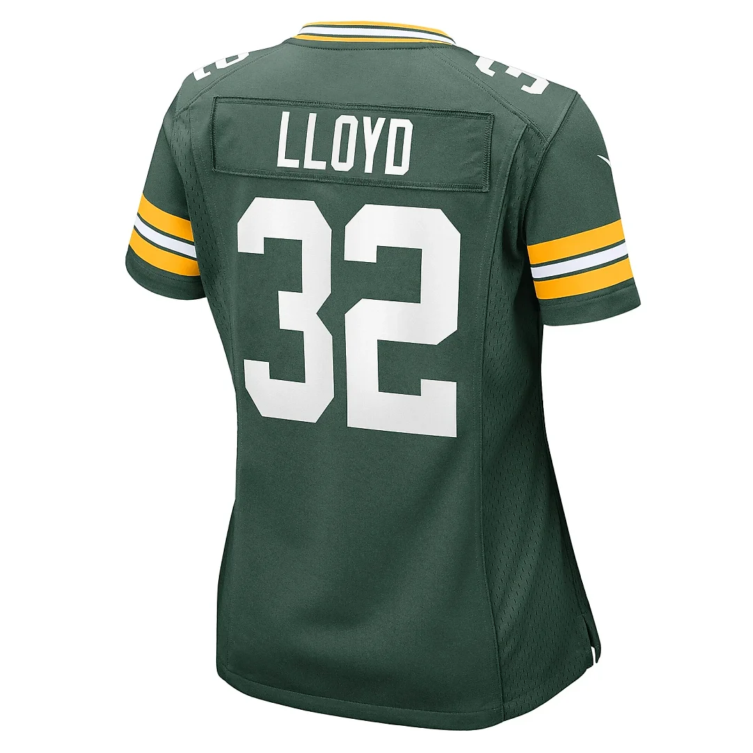 Zennovawear Women's Green Bay Packers MarShawn Lloyd Green Game Jersey