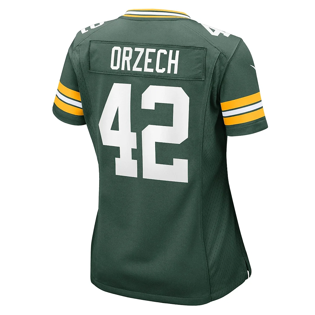 Zennovawear Women's Green Bay Packers Matt Orzech Green Game Jersey