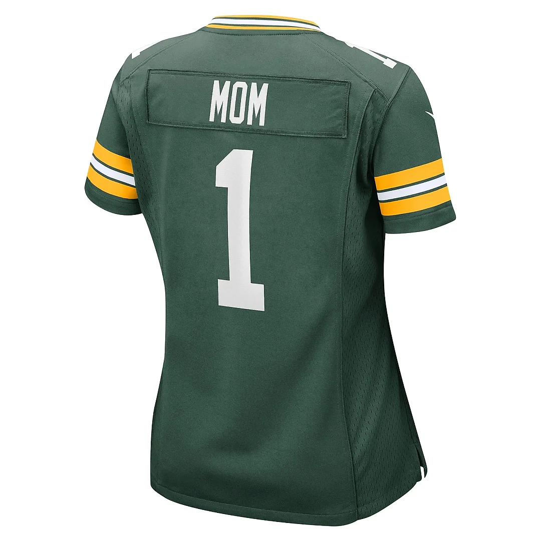 Zennovawear Women's Green Bay Packers Number 1 Mom Green Game Jersey