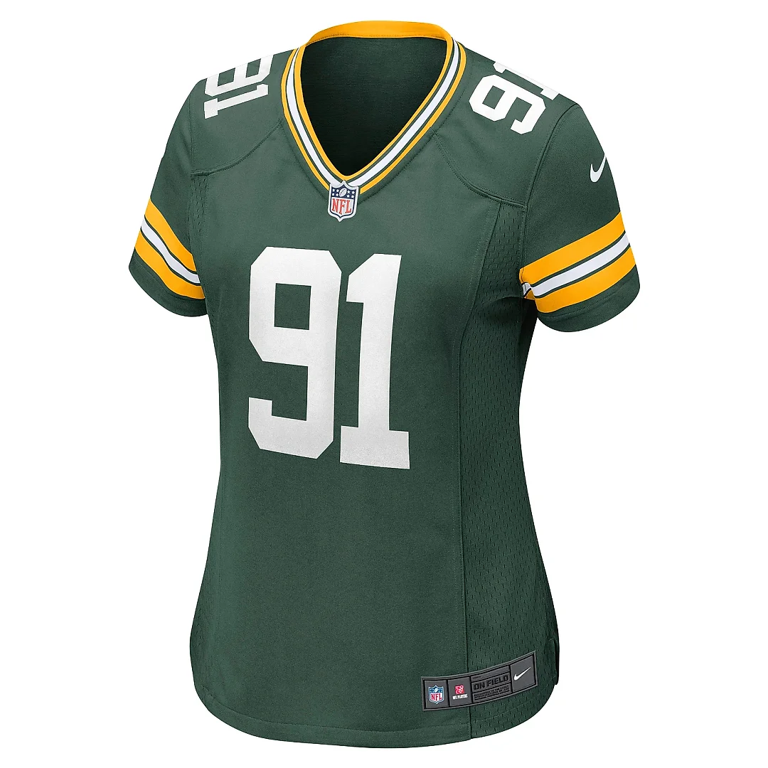 Zennovawear Women's Green Bay Packers Preston Smith Green Game Jersey