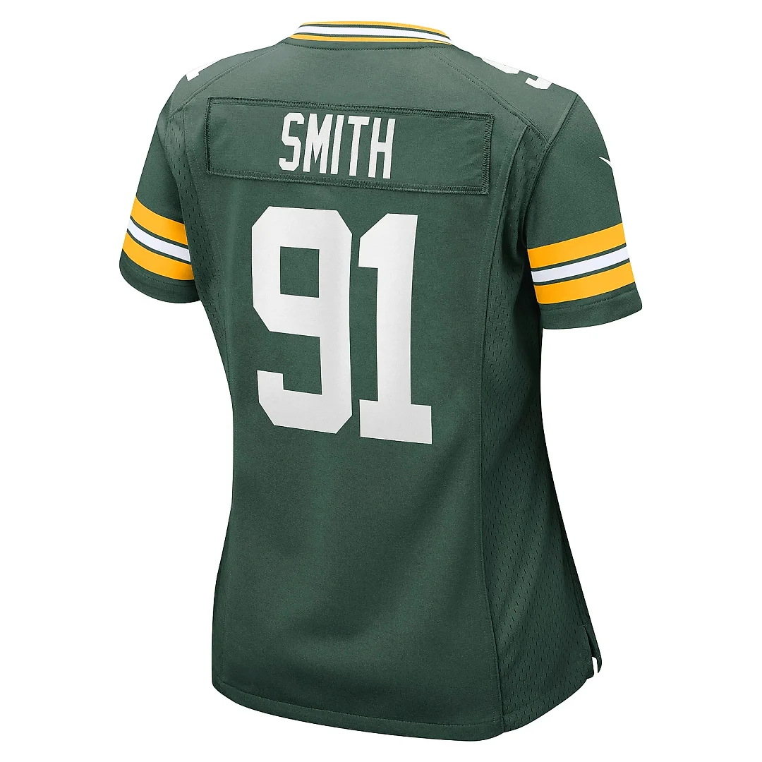 Zennovawear Women's Green Bay Packers Preston Smith Green Game Jersey