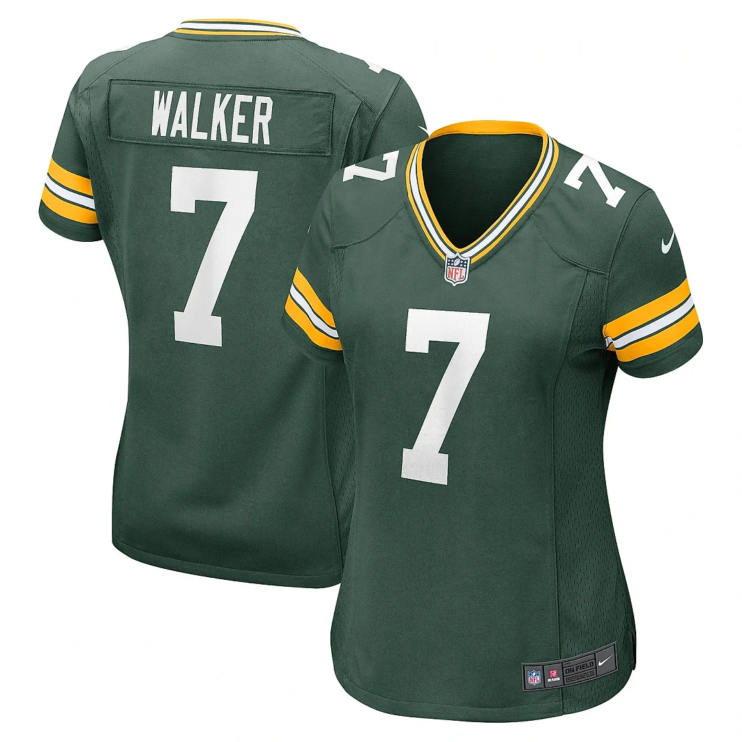 Zennovawear Women's Green Bay Packers Quay Walker Green Player Game Jersey