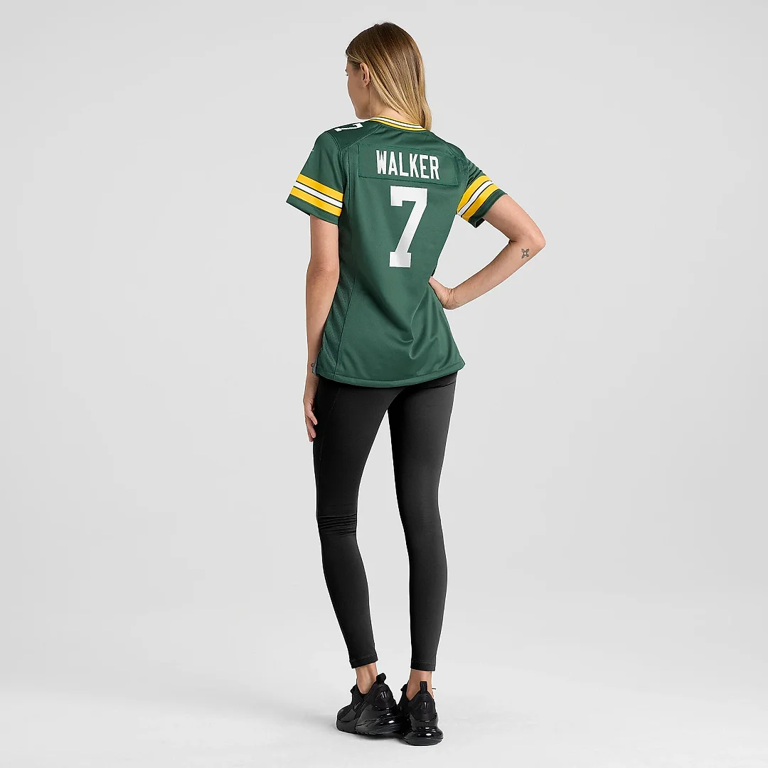 Zennovawear Women's Green Bay Packers Quay Walker Green Player Game Jersey