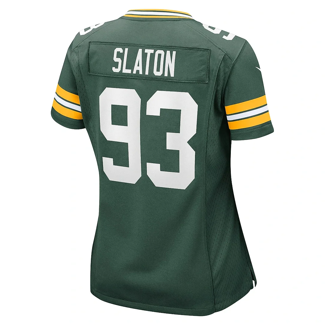 Zennovawear Women's Green Bay Packers T.J. Slaton Green Game Jersey