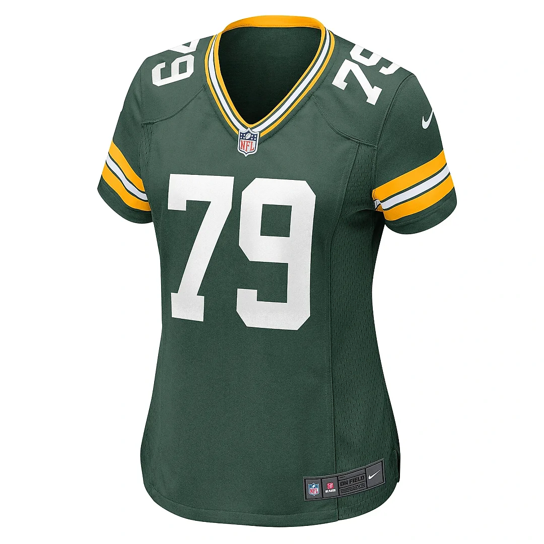 Zennovawear Women's Green Bay Packers Travis Glover Green Game Jersey
