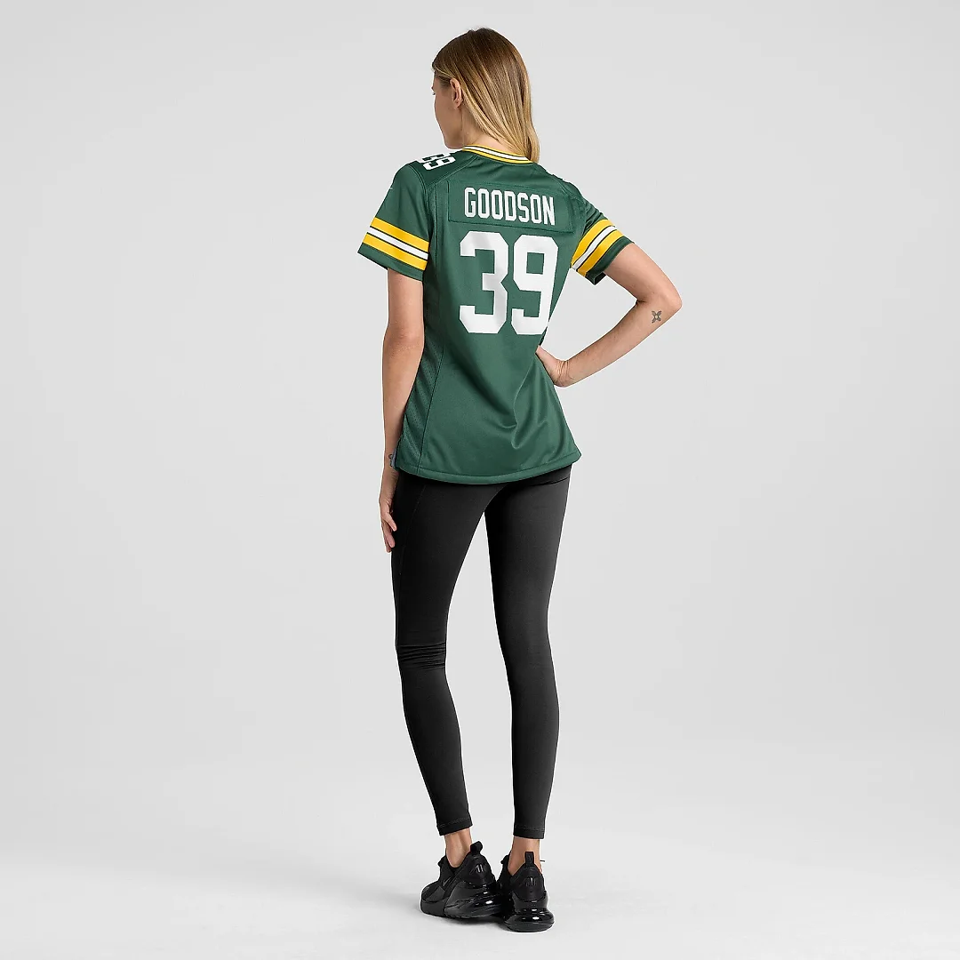 Zennovawear Women's Green Bay Packers Tyler Goodson Green Game Player Jersey