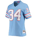 Zennovawear Women's Houston Oilers Earl Campbell Mitchell & Ness Light Blue 1980 Legacy Jersey