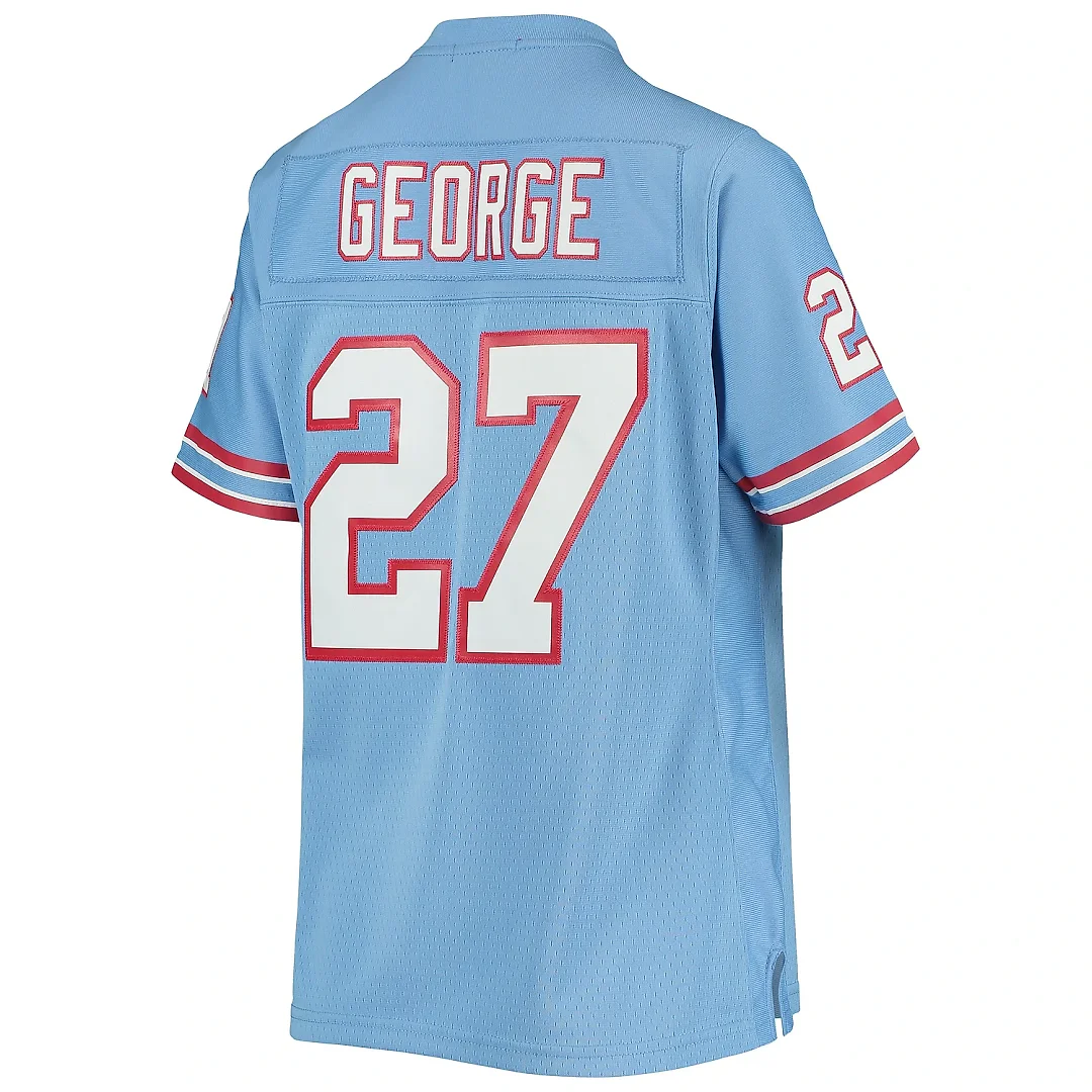 Zennovawear Women's Houston Oilers Eddie George Mitchell & Ness Light Blue Legacy Player Jersey
