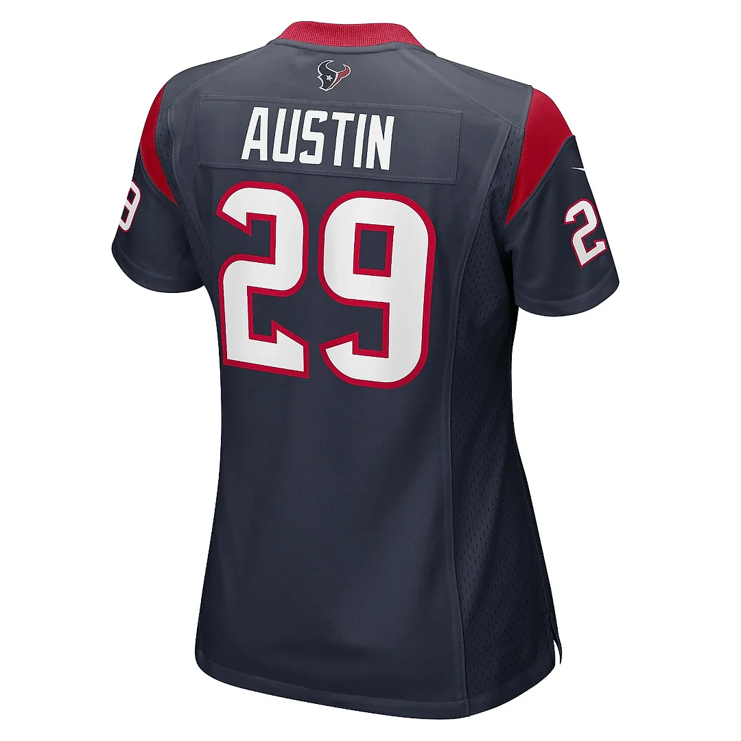 Zennovawear Women's Houston Texans Alex Austin Navy Team Game Jersey