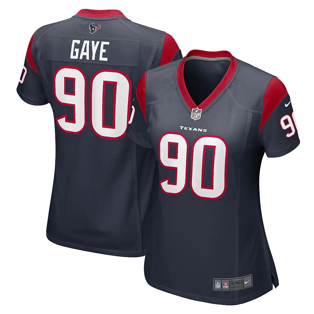 Zennovawear Women's Houston Texans Ali Gaye Navy Team Game Jersey