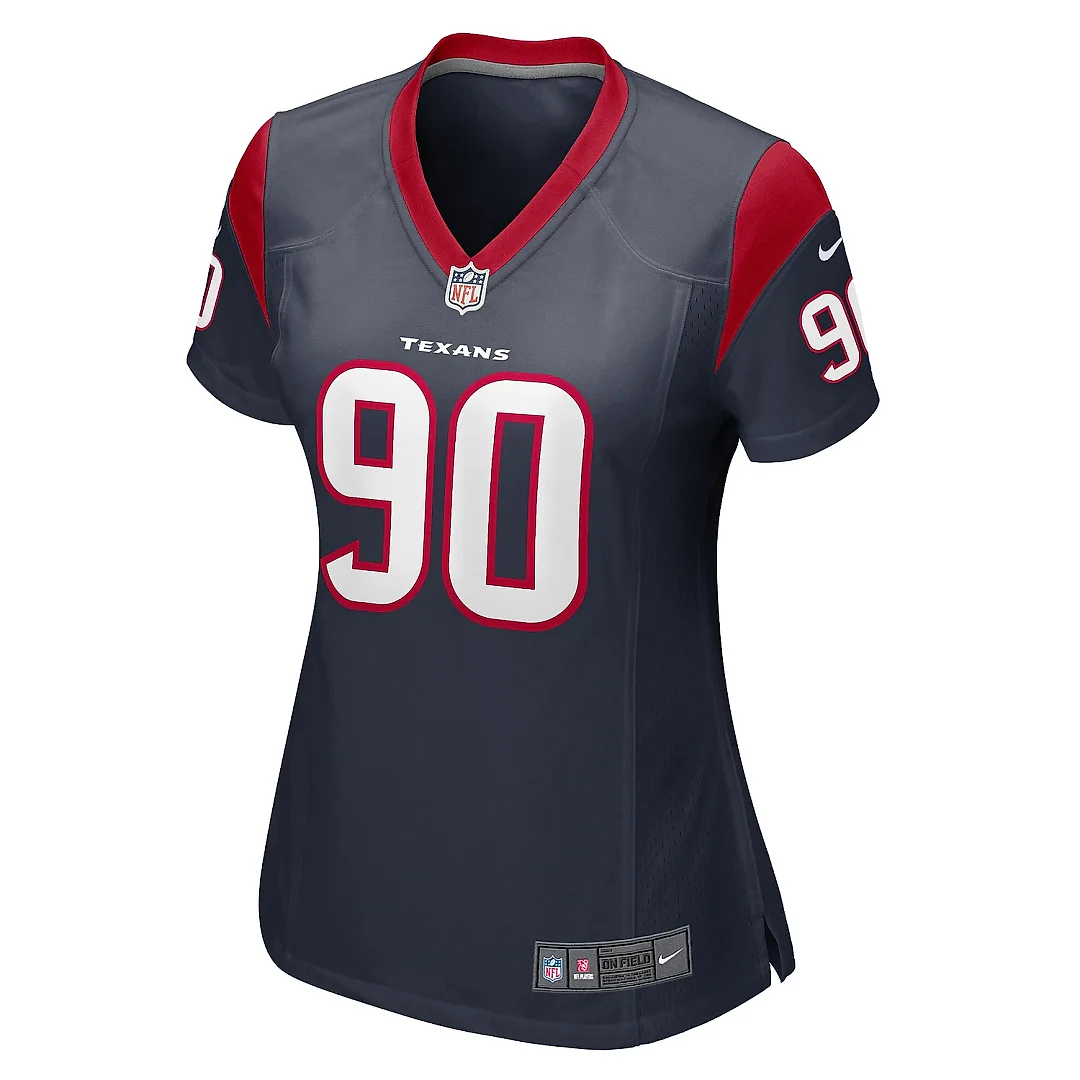 Zennovawear Women's Houston Texans Ali Gaye Navy Team Game Jersey