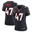 Zennovawear Women's Houston Texans Andrew Beck Navy Team Game Jersey