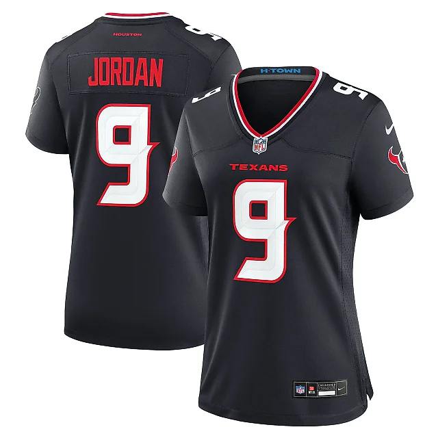 Zennovawear Women's Houston Texans Brevin Jordan Navy Team Game Jersey