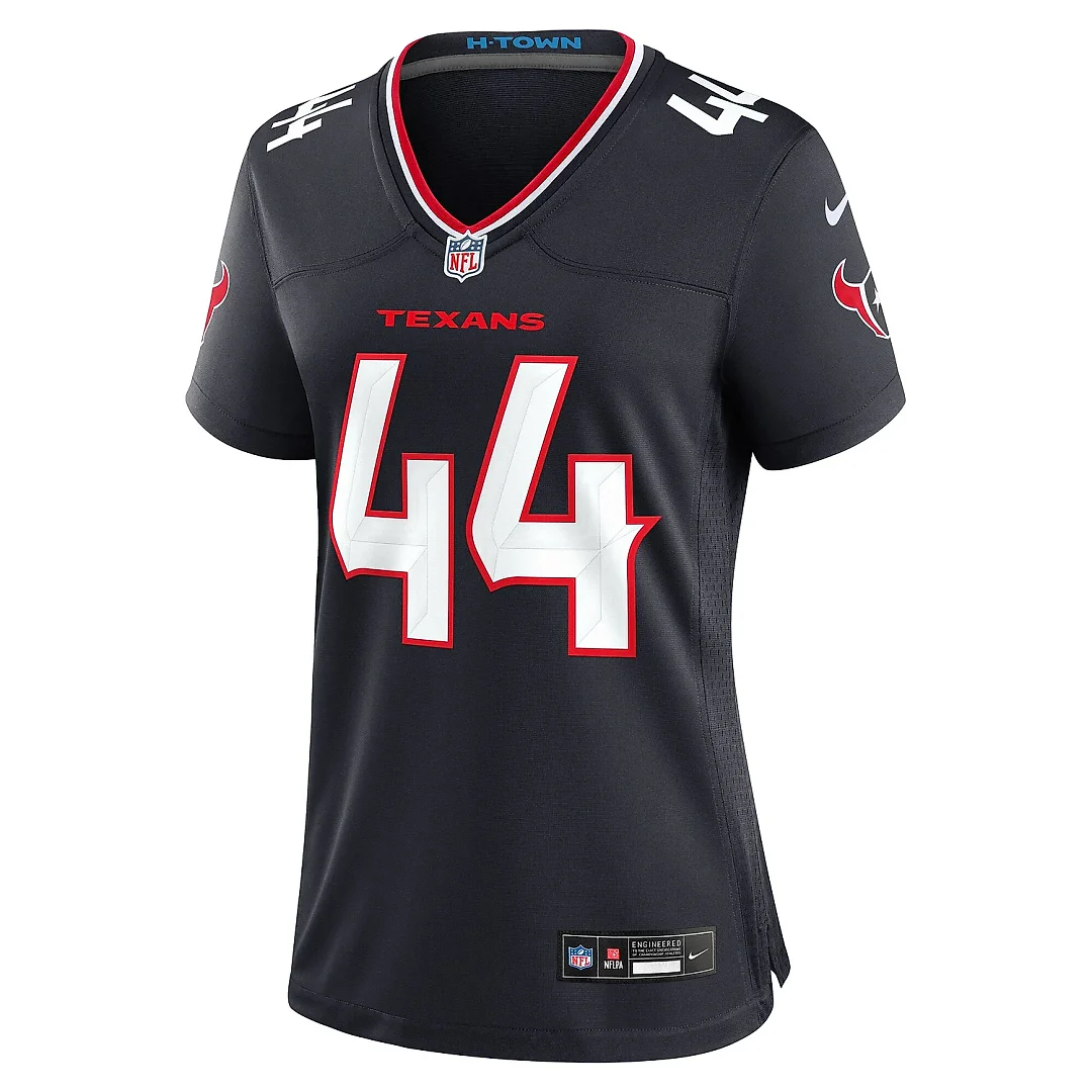 Zennovawear Women's Houston Texans British Brooks Navy Team Game Jersey