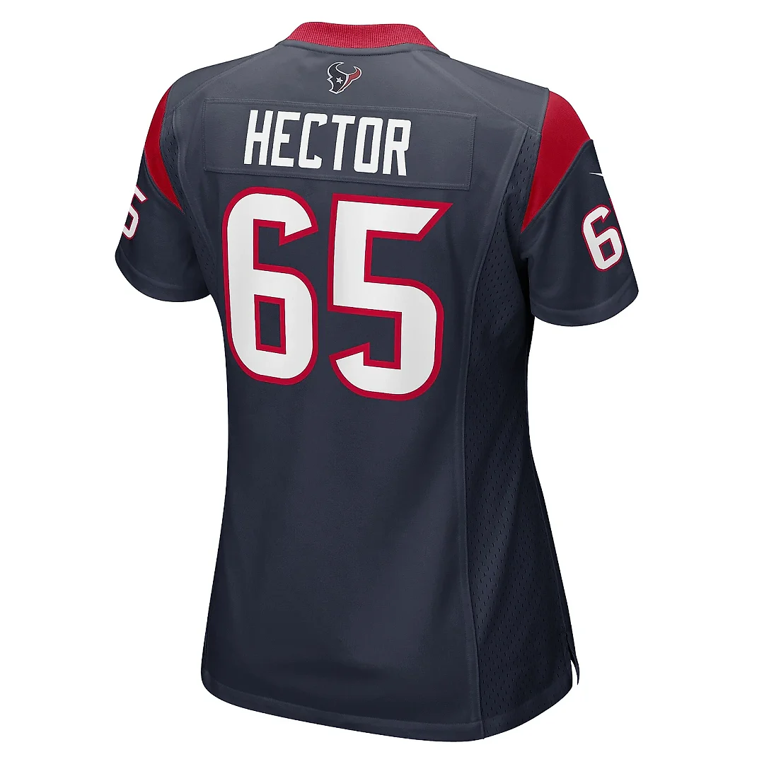 Zennovawear Women's Houston Texans Bruce Hector Navy Game Jersey