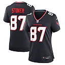 Zennovawear Women's Houston Texans Cade Stover Navy Game Jersey