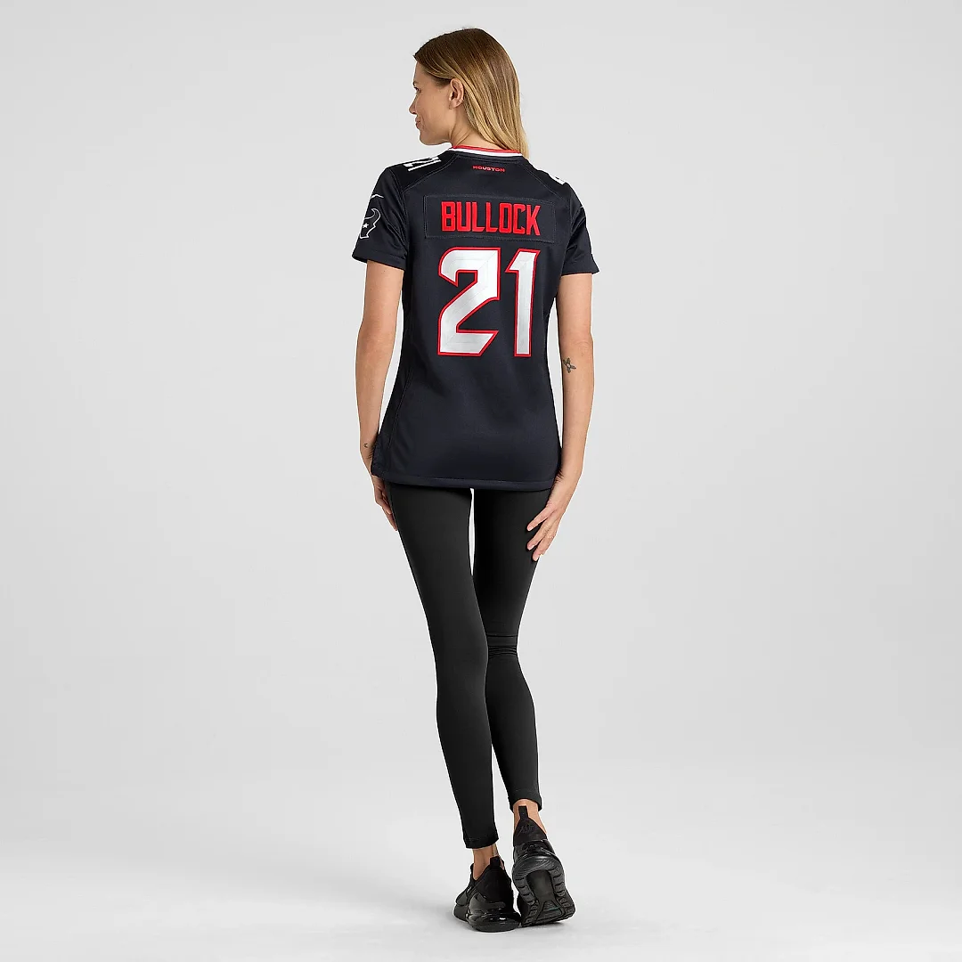 Zennovawear Women's Houston Texans Calen Bullock Navy Team Game Jersey