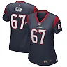 Zennovawear Women's Houston Texans Charlie Heck Navy Game Jersey