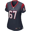 Zennovawear Women's Houston Texans Charlie Heck Navy Game Jersey