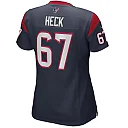 Zennovawear Women's Houston Texans Charlie Heck Navy Game Jersey