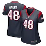 Zennovawear Women's Houston Texans Christian Harris Navy Game Player Jersey