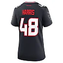Zennovawear Women's Houston Texans Christian Harris Navy Team Game Jersey