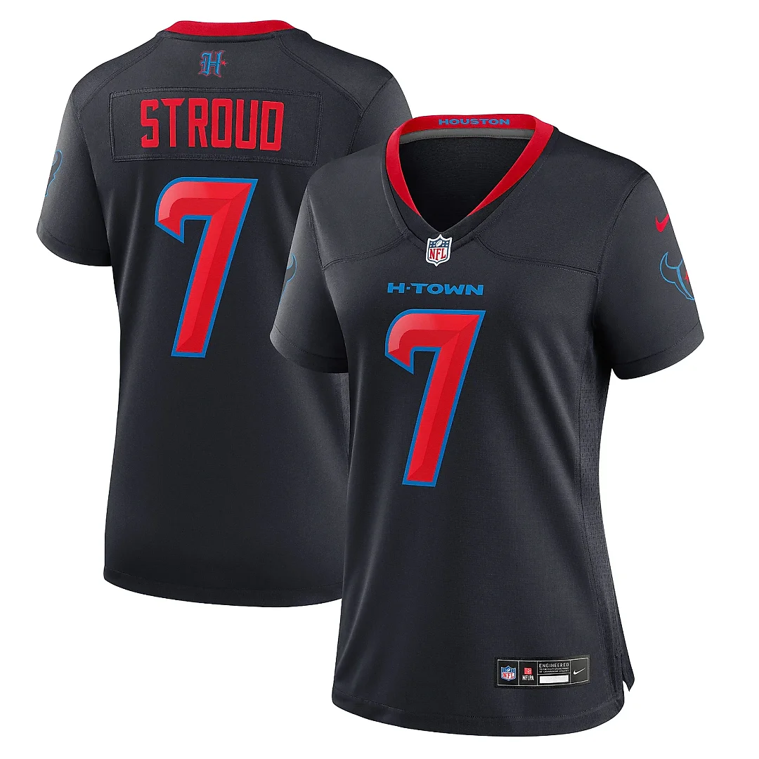 Zennovawear Women's Houston Texans C.J. Stroud Navy Alternate Game Jersey