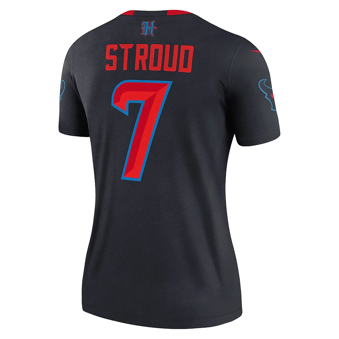 Zennovawear Women's Houston Texans C.J. Stroud Navy Alternate Legend Player Performance Top