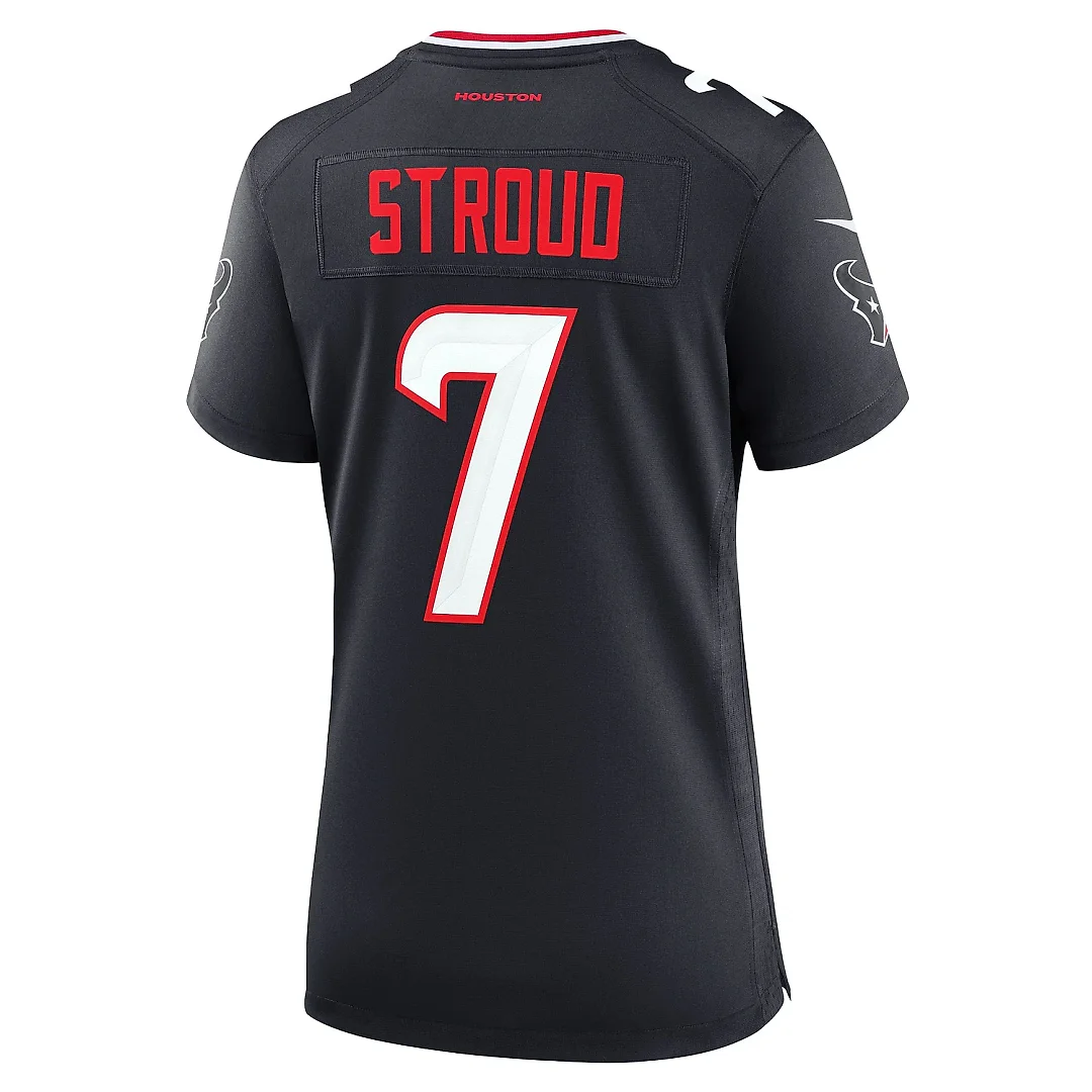 Zennovawear Women's Houston Texans C.J. Stroud Navy Game Jersey