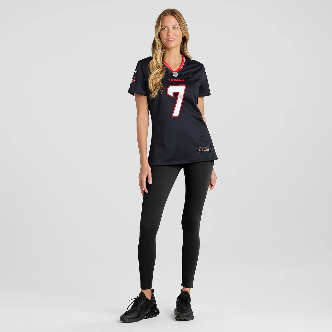 Zennovawear Women's Houston Texans C.J. Stroud Navy Game Jersey