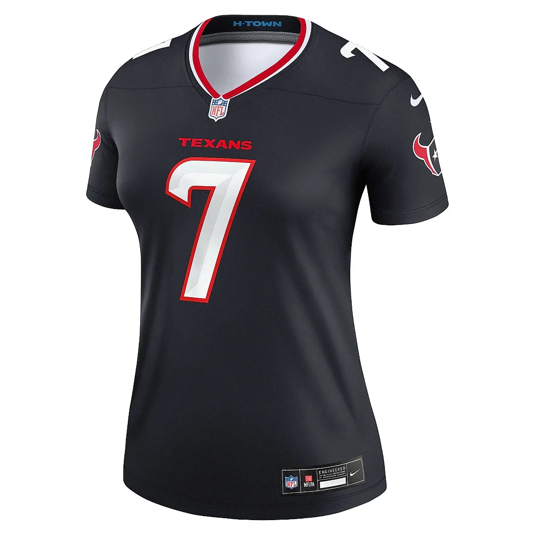 Zennovawear Women's Houston Texans C.J. Stroud Navy Legend Player Performance Top