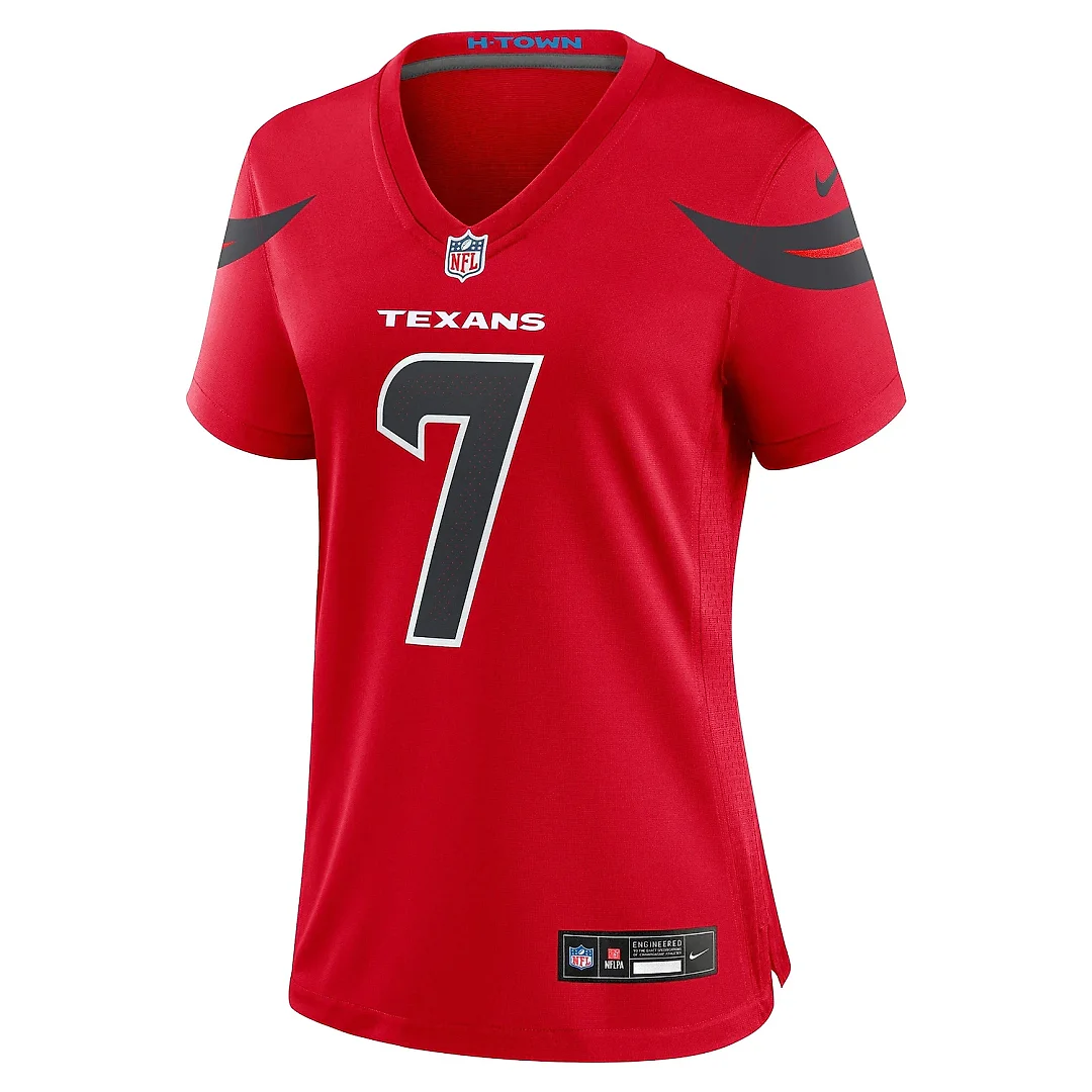 Zennovawear Women's Houston Texans C.J. Stroud Red Alternate Game Jersey