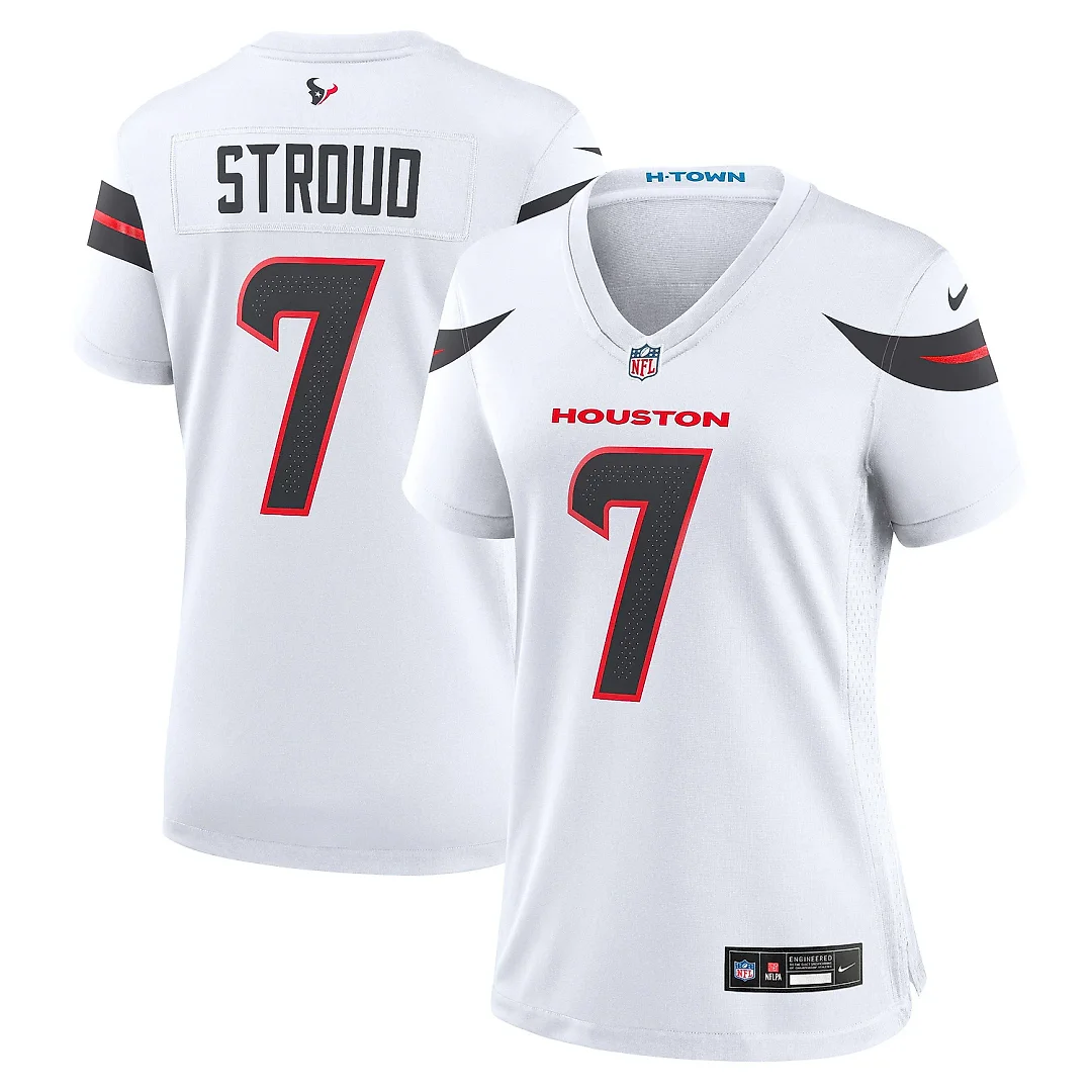 Zennovawear Women's Houston Texans C.J. Stroud White Game Jersey