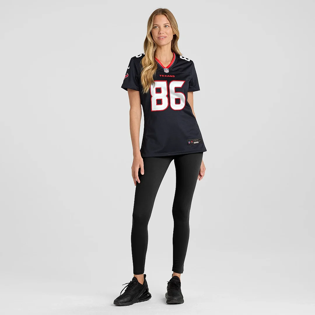 Zennovawear Women's Houston Texans Dalton Schultz Navy Team Game Jersey