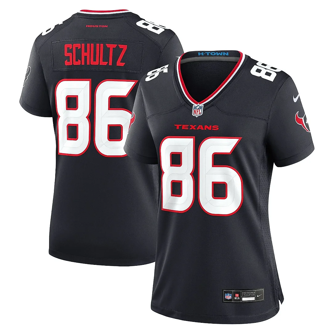 Zennovawear Women's Houston Texans Dalton Schultz Navy Team Game Jersey