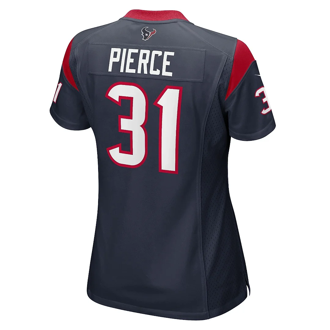 Zennovawear Women's Houston Texans Dameon Pierce Navy Game Player Jersey