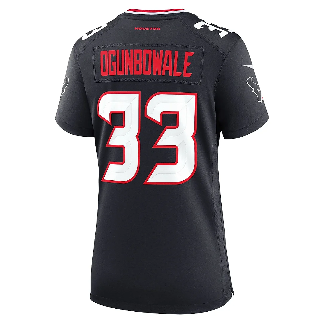 Zennovawear Women's Houston Texans Dare Ogunbowale Navy Team Game Jersey