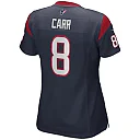 Zennovawear Women's Houston Texans David Carr Navy Game Retired Player Jersey
