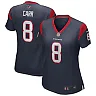 Zennovawear Women's Houston Texans David Carr Navy Game Retired Player Jersey