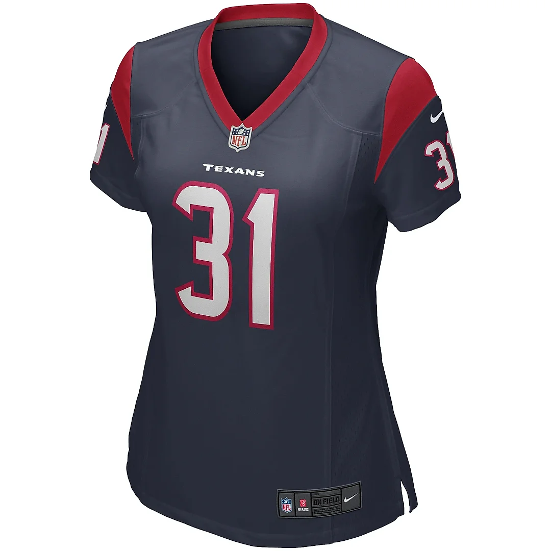 Zennovawear Women's Houston Texans David Johnson Navy Game Player Jersey